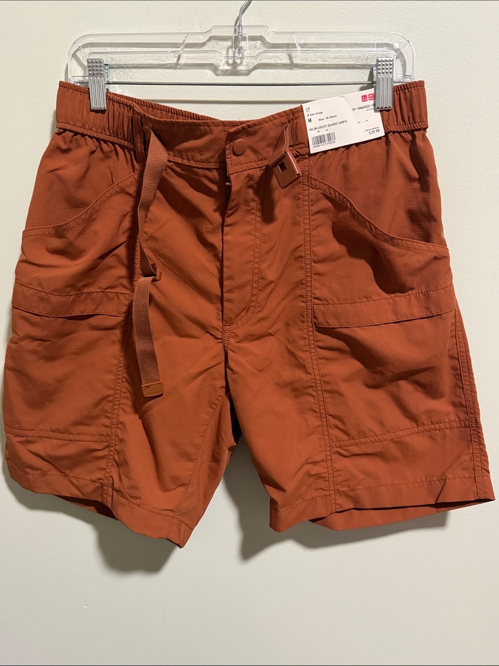 NWT Men’s Uniqlo Nylon Utility Geared Shorts Size Medium